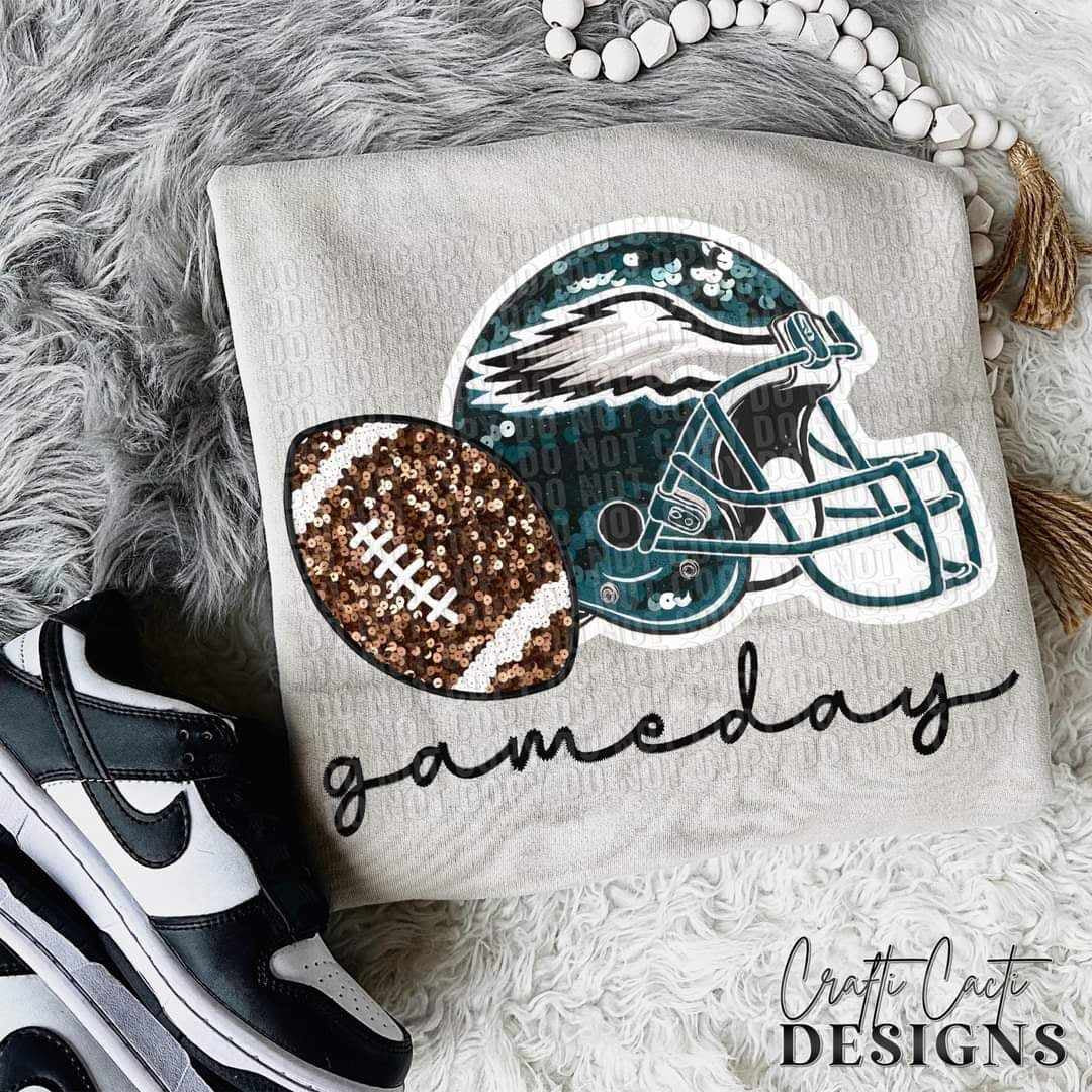Pro Football Eagles Sequin Helmet
