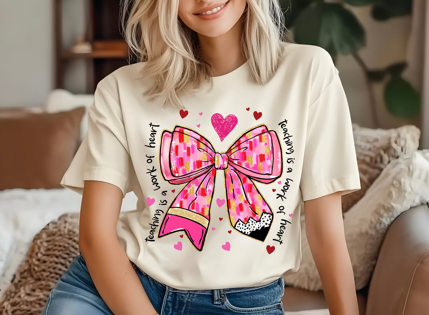 Valentine’s Day Teacher Bow