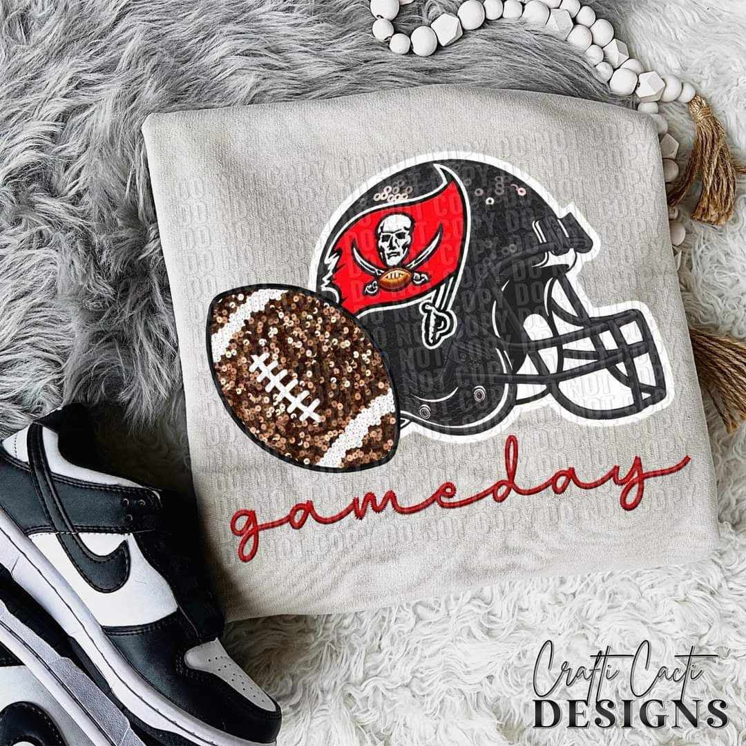 Pro Football Bucs Sequin Helmet