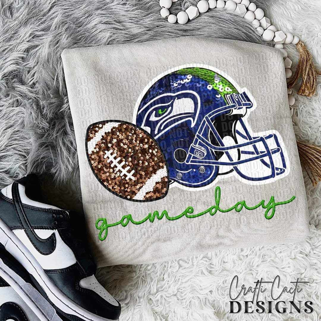 Pro Football Seahawks Sequin Helmet