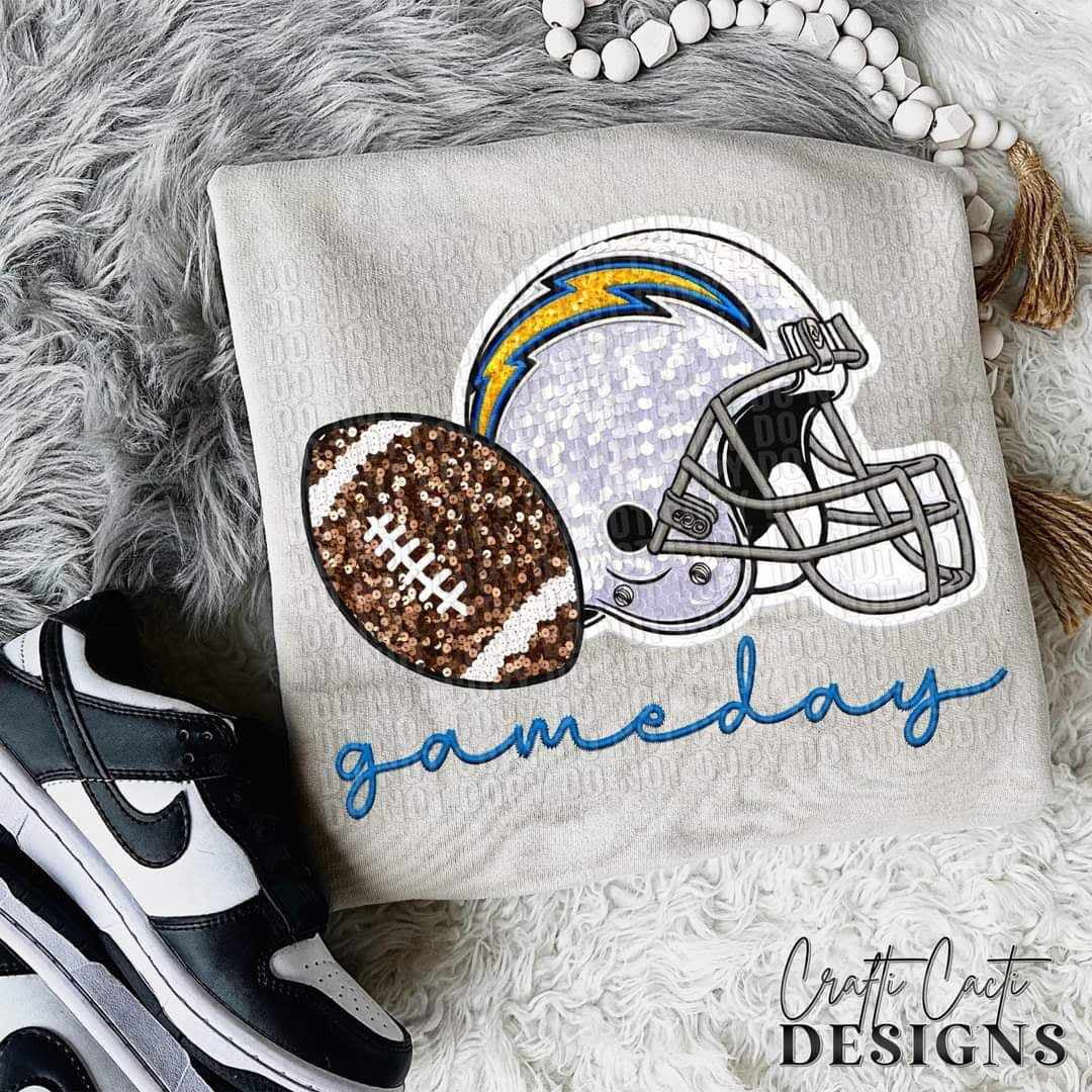 Pro Football Chargers Sequin Helmet