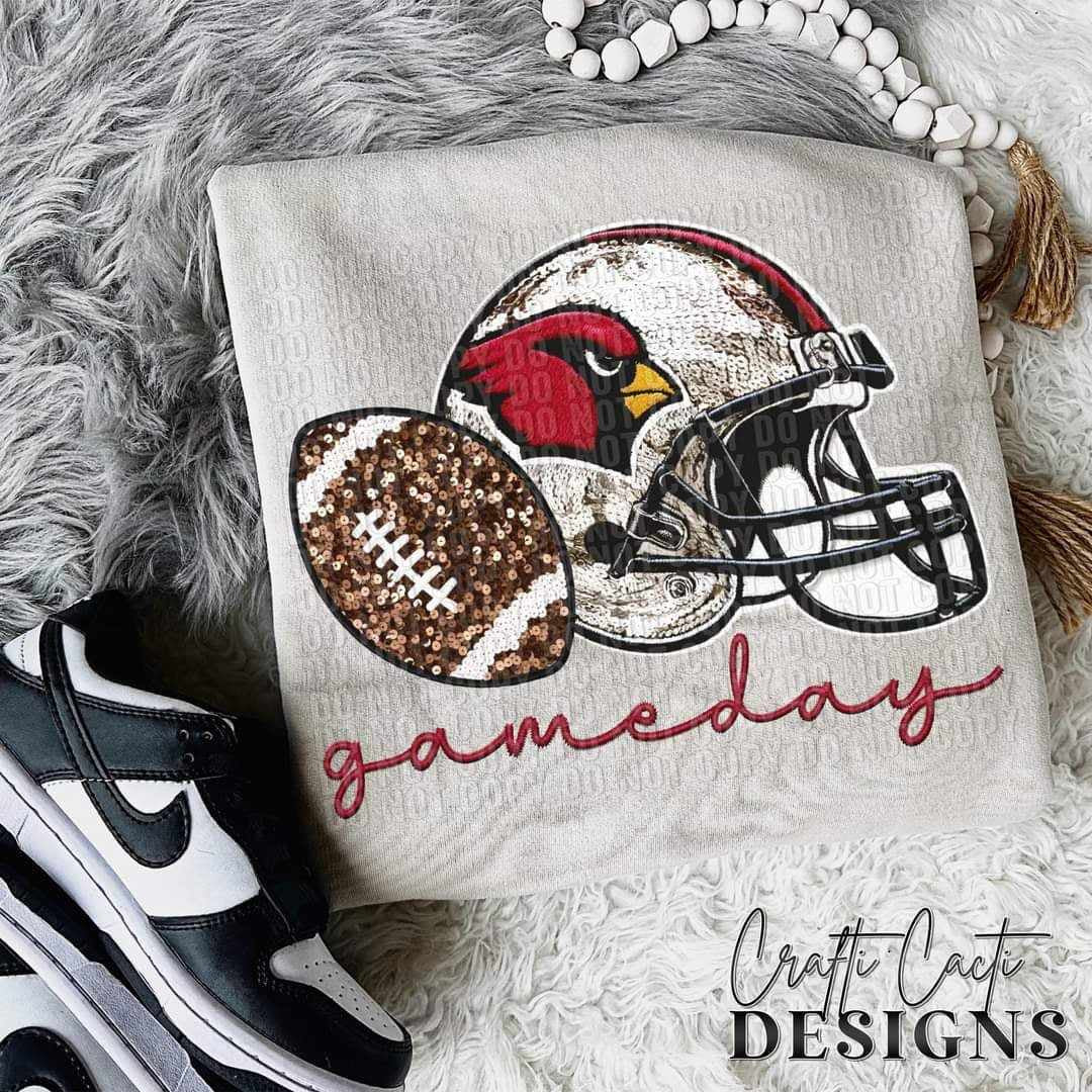 Pro Football Cardinals Sequin Helmet