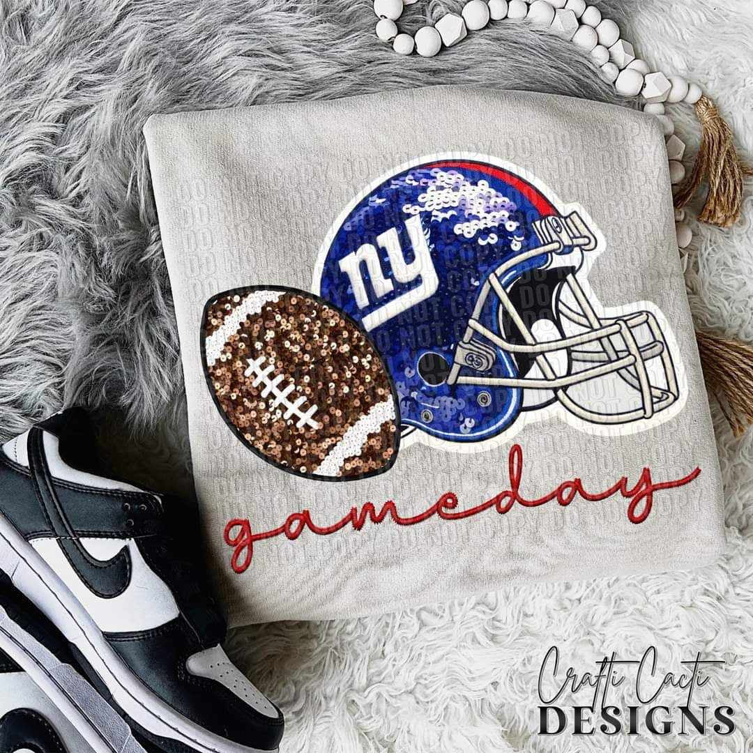 Pro Football Giants Sequin Helmet