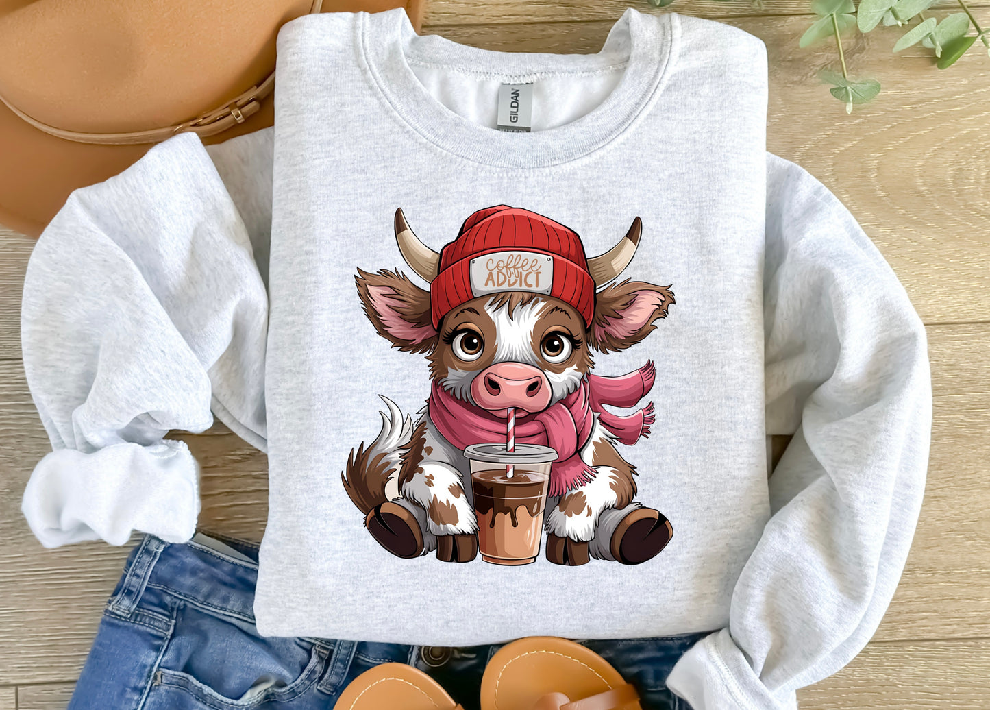 Coffee Addict Cow