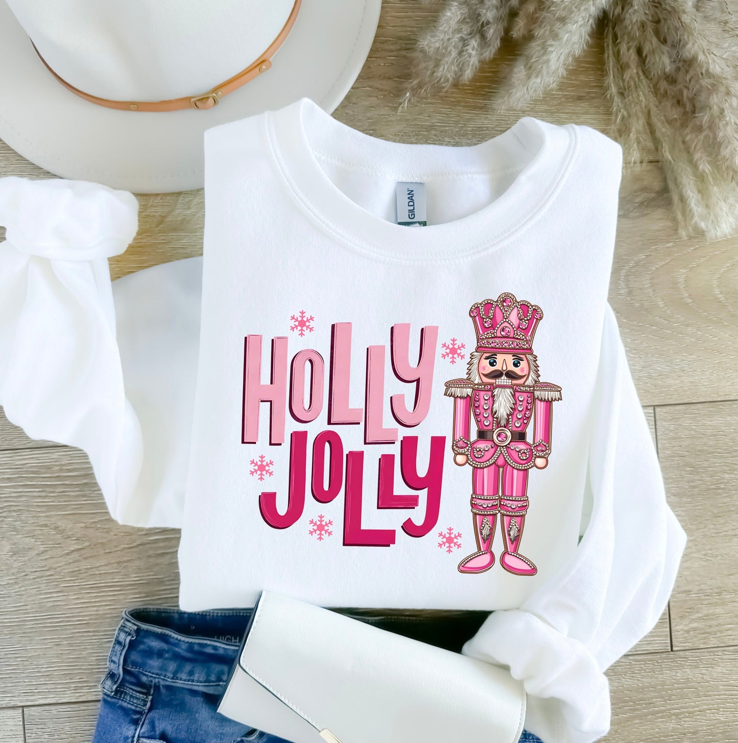 Holly Jolly Pink Nutcracker