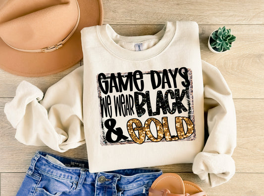 Game Days Black and Gold Panthers