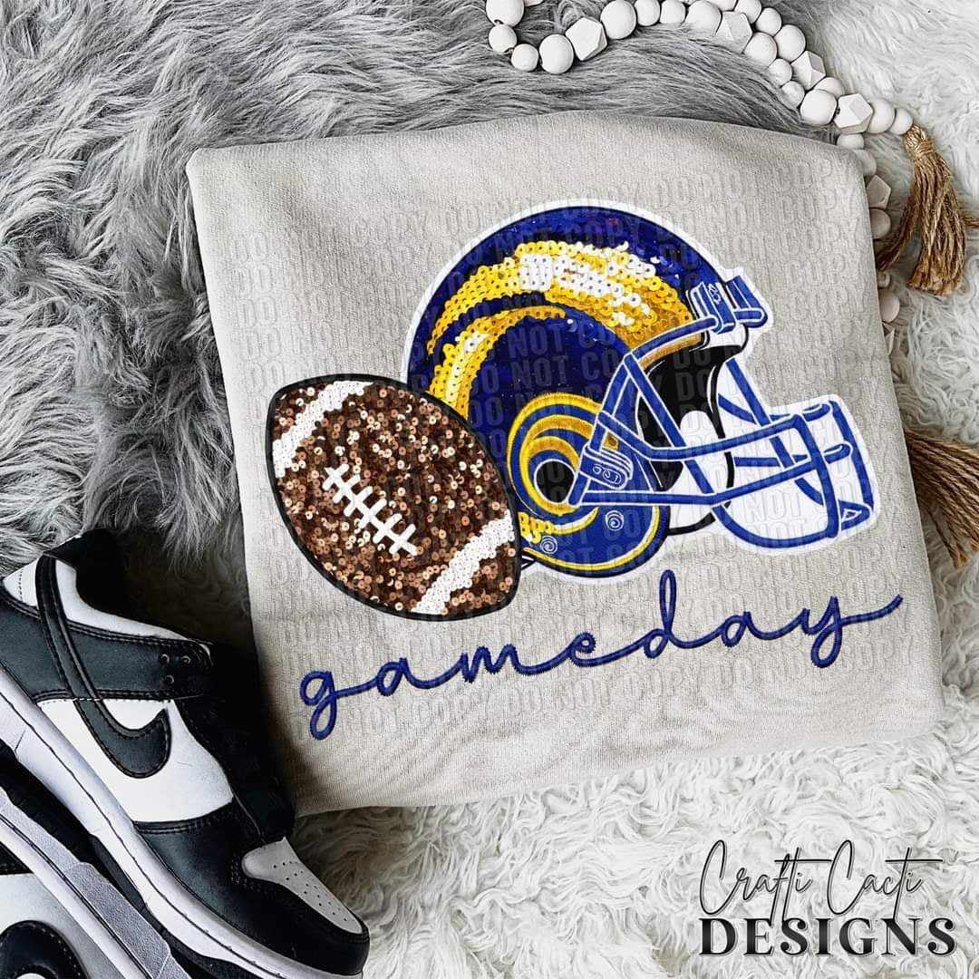 Pro Football Rams Sequin Helmet