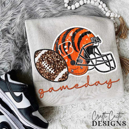 Pro Football Bengals Sequin Helmet